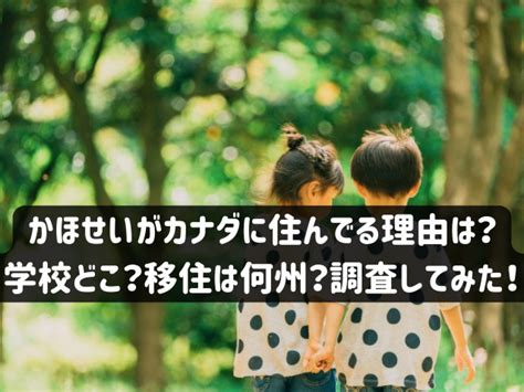 かほせい カナダに住んでる理由|かほせい、カナダのどこに住んでる？パパの職業も知りたい！な。